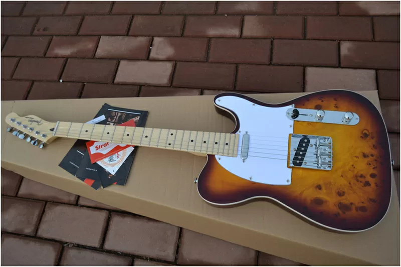 Fender Telecaster Custom Shop топировка из дерева КОА