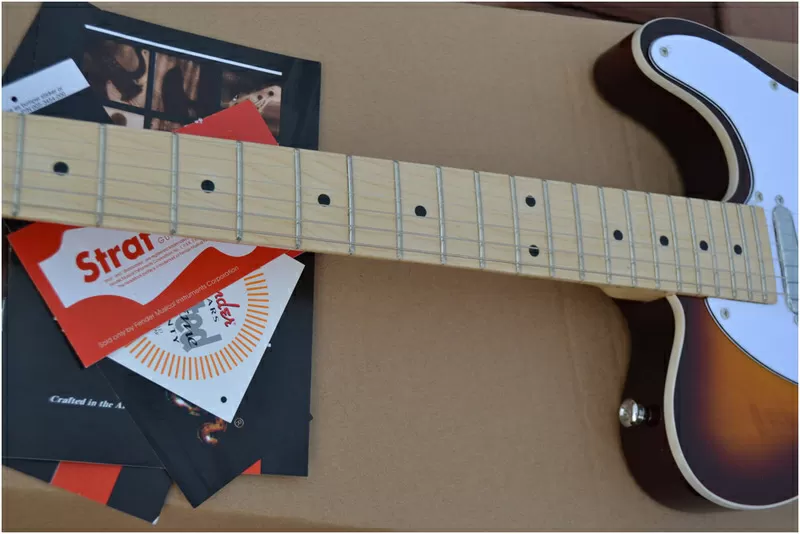 Fender Telecaster Custom Shop топировка из дерева КОА 4