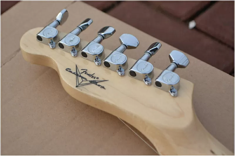 Fender Telecaster Custom Shop топировка из дерева КОА 6
