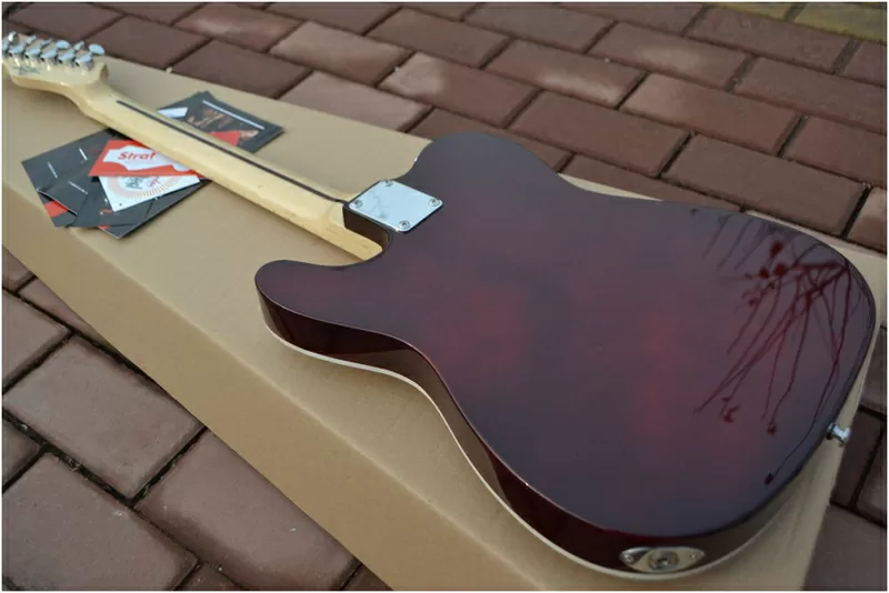 Fender Telecaster Custom Shop топировка из дерева КОА 7