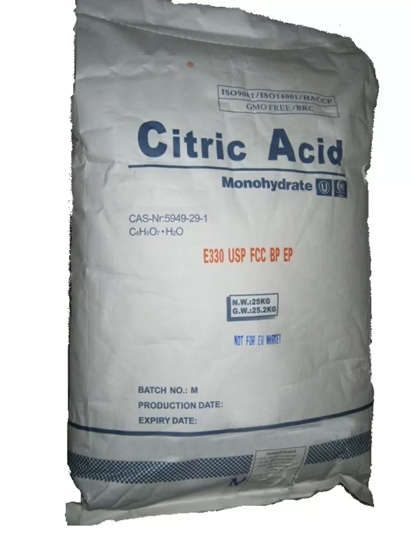 Лимонная кислота Citric Acid 25 кг.
